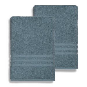 Linum Home Textiles 100% Turkish Cotton Denzi Bath Sheet (Set of 2) - 1 of 4