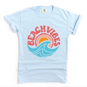 Simply Sage Market Beach Vibes Circle Garment Dyed Tee - 1 of 4