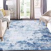 Modern Abstract Living Room Rug with Non-Slip Backing Ultra-Thin Stain Resistant Non Shedding Throw Carpet - 4 of 4