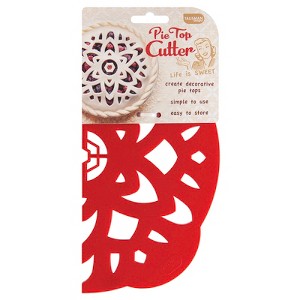 Talisman Designs Pie Top Cutter for 10 inch Pies, Mandala, Red - 1 of 4