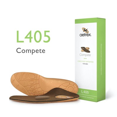Aetrex Men's Compete Orthotics W/ Metatarsal Support