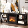 Karl Home TV Stands & Entertainment Centers  For Tvs Up To 70'' Farmhouse with 18'' Fireplace - 2 of 4