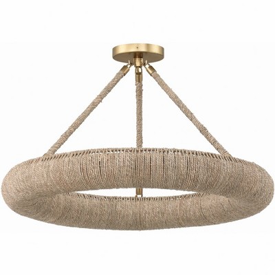 Crystorama Lighting Oakley 6 - Light Semi-Flush Mount in  Soft Gold