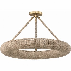 Crystorama Lighting Oakley 6 - Light Semi-Flush Mount in  Soft Gold - 1 of 1