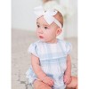 RuffleButts Baby Girls Puff Sleeve Smocked Romper - 3 of 4