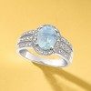 Ross-Simons 1.50 Carat Aquamarine Ring With Diamond Accents in Sterling Silver - 4 of 4