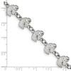 Black Bow Jewelry Stainless Steel Iowa Hawkeyes NCAA charm Bracelet 7 Inch - 4 of 4