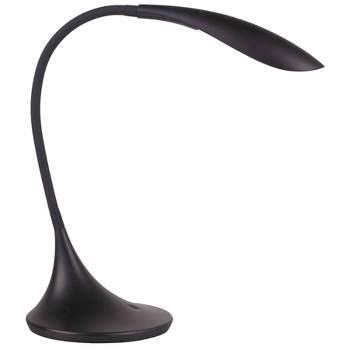 15.4" Desk Table Lamp (Includes LED Light Bulb) Black - Cresswell Lighting