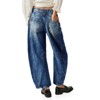 Imily Bela Womens Vintage Boyfriend Baggy Wide Leg Barrel Mid Rise Denim Ankle Pants - 4 of 4
