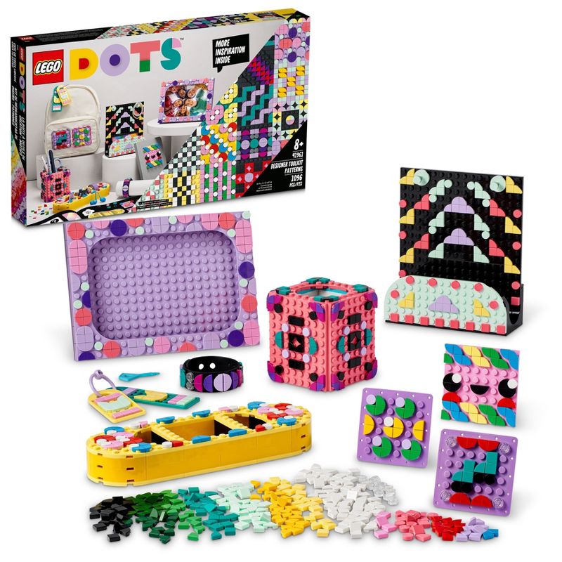 LEGO DOTS Designer Toolkit-Patterns 10 in 1 Crafts Set 41961, 1 of 12