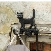 Slickblue Animal Wall Hooks, Cast Iron Dog or Cat Design, Vintage Rustic Farmhouse Style, 2 Options - 2 of 4