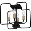 Quoizel Lighting Cox 4 - Light Semi-Flush Mount in  Matte Black - 3 of 4