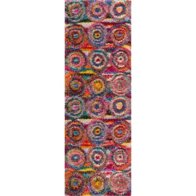 Nuloom Kindra Circles Shaggy Shags Indoor Area Rug