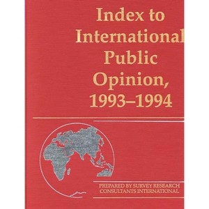 Index to International Public Opinion, 1993-1994 - by  Elizabeth Hann Hastings & Philip K Hastings (Hardcover) - 1 of 1