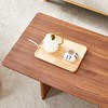 FURNIinspire Coffee Tables Walnut Wood Grain MDF Coffee Table with Triangular Support for Living Room Bedroom, Brown, 44.8"*23.6"*15.7" - 4 of 4