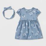 Carter's Just One You® Baby Girls' 2pc Floral Dress - Blue