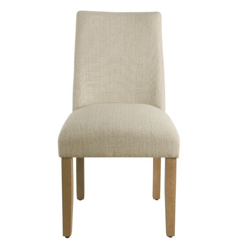 Marin Curved Back Dining Chair Stain Resistant Textured Linen - HomePop, 1 of 11