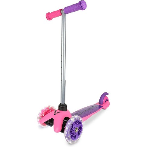 Plustoys  Move scooter pliable à 3 roues Bleu pastel avec lumières