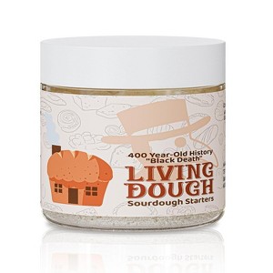 Living Dough 400 Year Old History Black Death Sourdough Starter – Active Organic, Live Culture for Artisanal Baking: Bread, Pizza, Waffles & More - 1 of 4