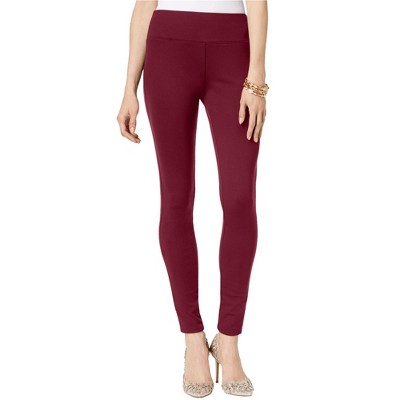I.N.C International Concepts Womens Ponte Casual Leggings, Red, 12