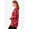 Woman Within Perfect Printed Long-Sleeve Crewneck Tunic - 4 of 4