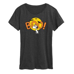 Women's - Peanuts - Boo Snoopy Short Sleeve Graphic T-Shirt - 1 of 4
