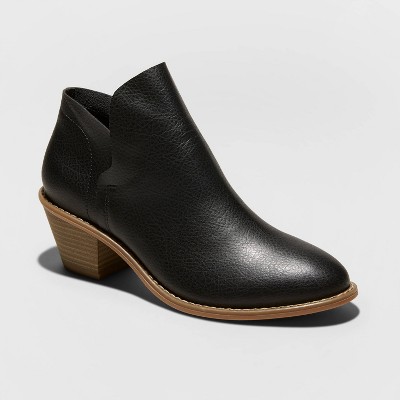 Indie Faux Leather Heeled Bootie 