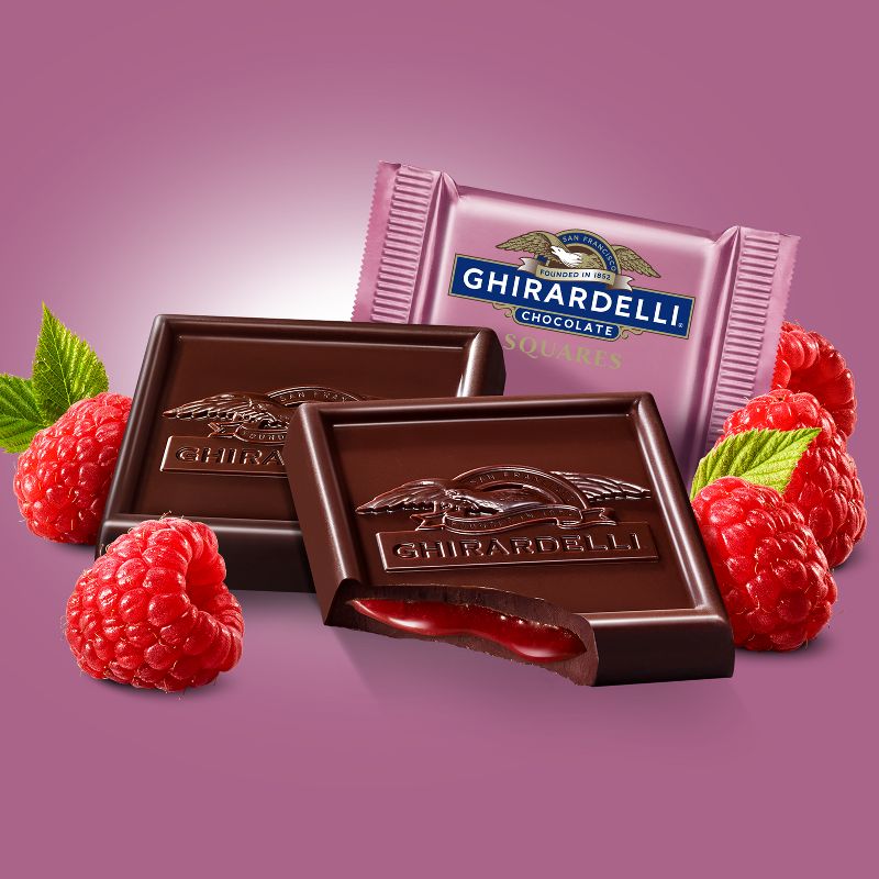 Ghirardelli Dark Chocolate &#38; Raspberry Filling Candy Squares - 6.38oz, 3 of 12