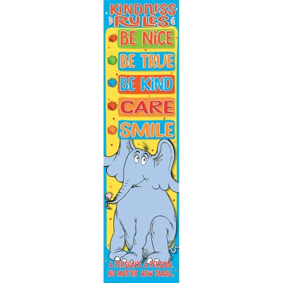 Eureka Horton Kindness - Kindness Rules Vertical Banner, 12" x 45" (Pack of 6)