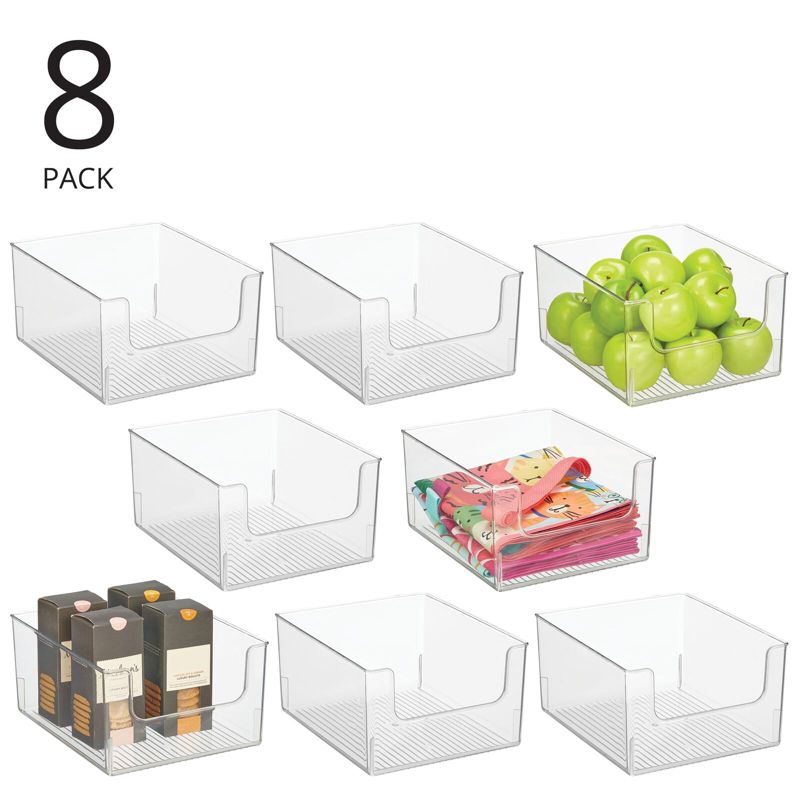 mDesign Kitchen Plastic Storage Organizer Bin with Open Front, 2 of 9