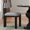 Armless Upholstered Dining Chairs Set of 2 with Metal Legs,Modern Fabric Accent Chairs for Kitchen-Baofuwish - 3 of 4
