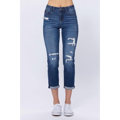 Women's Thermal Patch friend Jeans - Judy Blue