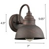 Claxy 2-Pack Farmhouse Indoor/Outdoor Wall Sconce Metal Barn Light - 3 of 4