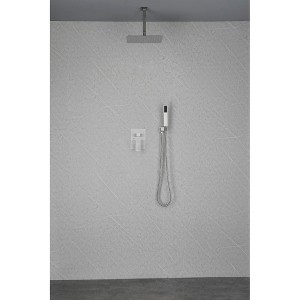 ALEXOUN 12" Rain Shower Head Systems Wall Mounted Shower - 1 of 4