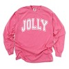 Simply Sage Market Jolly Varsity Thick Outline Garment Dyed Long Sleeve - 2 of 4