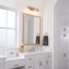 Quorum Lighting Lee Boulevard 3 - Light Vanity in  Aged Brass - 3 of 4
