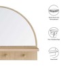 Modway Moonbeam Arched Mirror – EEI-6350-OAK, 30x40 Inches, Oak Finish with Curved Modern Frame - 2 of 4