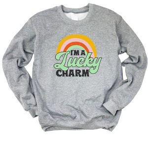 Simply Sage Market Women's Graphic Sweatshirt I'm A Lucky Charm - 1 of 2
