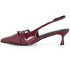 Women's Plus Size WIDE FIT Mia Sling Back - burgundy | CITY CHIC - 4 of 4