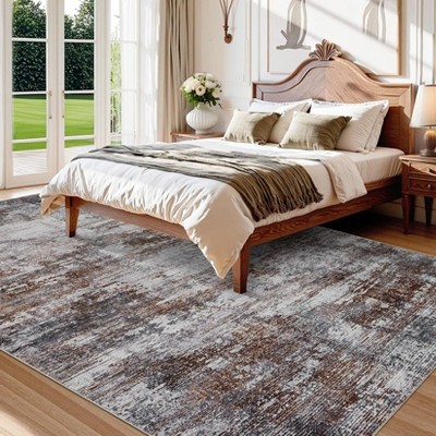 Area Rugs for Living Room Rug Washable: Abstract Tumble Large Rug for Dining Room Bedroom Carpet