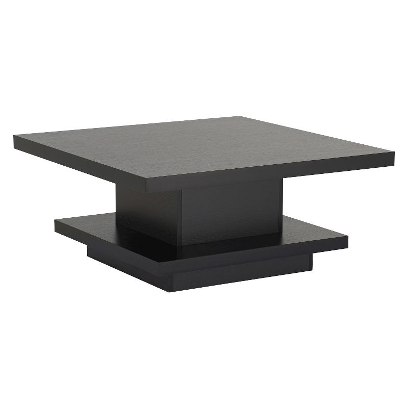 Traci Contemporary Pagoda Style Coffee Table Black - HOMES: Inside + Out, 1 of 6