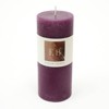 FONTOI Rustic Pillar Candle, Wax Candle for Home Decor, Warm Glow for Relaxation, Celebrations & Everyday Use, Burgundy, 3"*7"*3" - 2 of 4