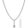 EVERLY JEWELRY | Sterling Silver 38 CT TGW Cubic Zirconia Necklace, 18-inch - 2 of 4