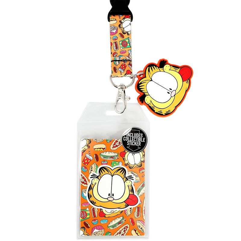 Garfield Food Lanyard with Rubber Charm, 2 of 4