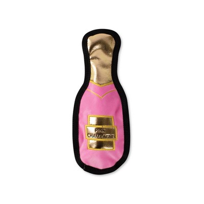 PetShop by Fringe Studio Pink Champagne Durable Plush Dog Toy