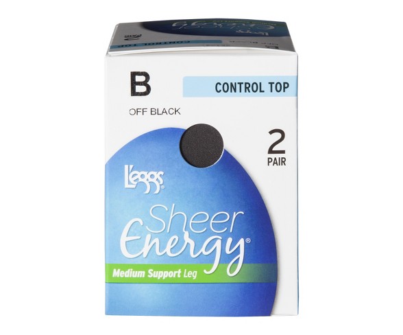 Buy L'eggs Sheer Energy Women's Control Top 2pk Pantyhose - Off