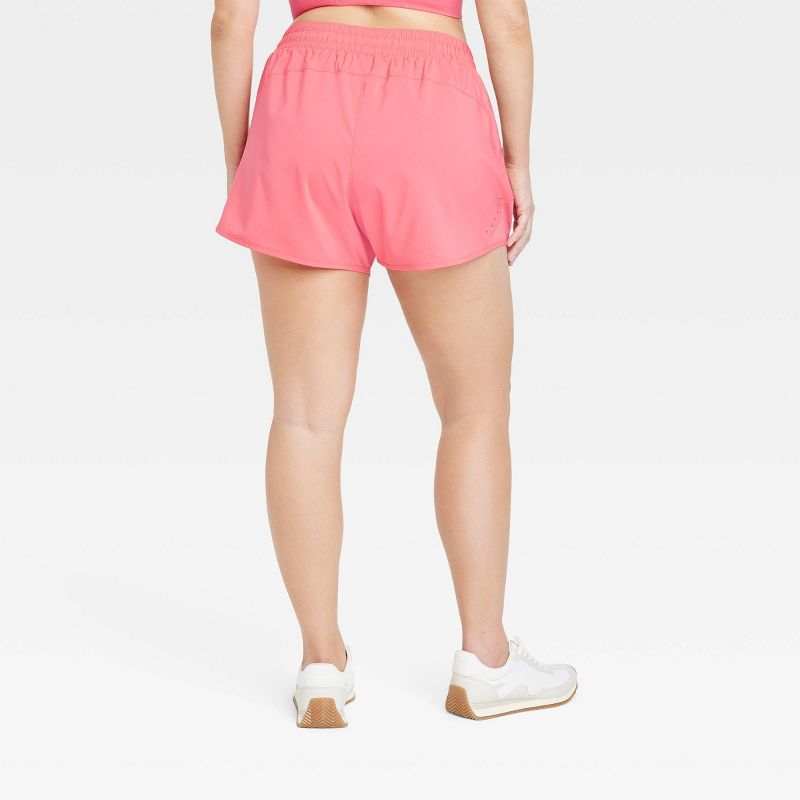 Women's Woven Mid-Rise Run Shorts 3" - All In Motion™, 4 of 6