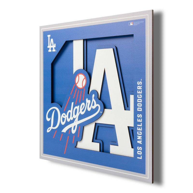 MLB Los Angeles Dodgers 3D Logo Series Wall Art - 12&#34;x12&#34;, 1 of 7