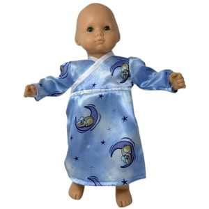 Doll Clothes Superstore Blue Moon Nightgown Fits 15-16 Inch Baby Dolls - 1 of 4