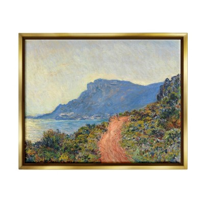 Stupell Industries Cliff Road Ocean Mountain Landscape Monet Classic Painting